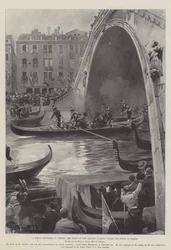 A Royal Explorer at Venice, the Duke of the Abruzzi passing under the Ponte di Rialto